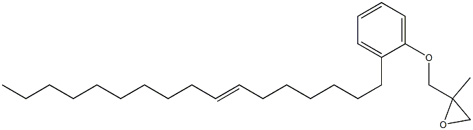 2-(7-Heptadecenyl)phenyl 2-methylglycidyl ether Struktur