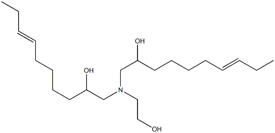 1,1'-[(2-Hydroxyethyl)imino]bis(7-decen-2-ol) Struktur