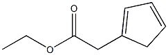 1-(Ethoxycarbonylmethyl)-1,3-cyclopentadiene Struktur