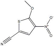 2-Methoxy-3-nitrothiophene-5-carbonitrile Struktur