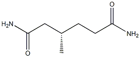 [S,(-)]-3-Methylhexanediamide Struktur