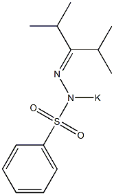 2,4-Dimethyl-3-pentanone phenylsulfonyl-N-potassio hydrazone Struktur