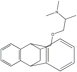 1-[(9,10-Dihydro-9,10-ethanoanthracen-11-yl)methoxy]-N,N-dimethyl-2-propanamine Struktur