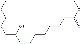 9-Hydroxytetradecanoic acid methyl ester Struktur