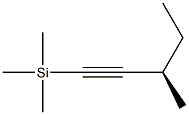 [R,(-)]-1-(Trimethylsilyl)-3-methyl-1-pentyne Struktur