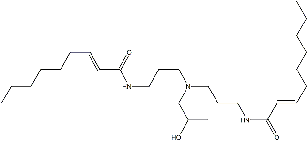 N,N'-[2-Hydroxypropyliminobis(3,1-propanediyl)]bis(2-nonenamide) Struktur