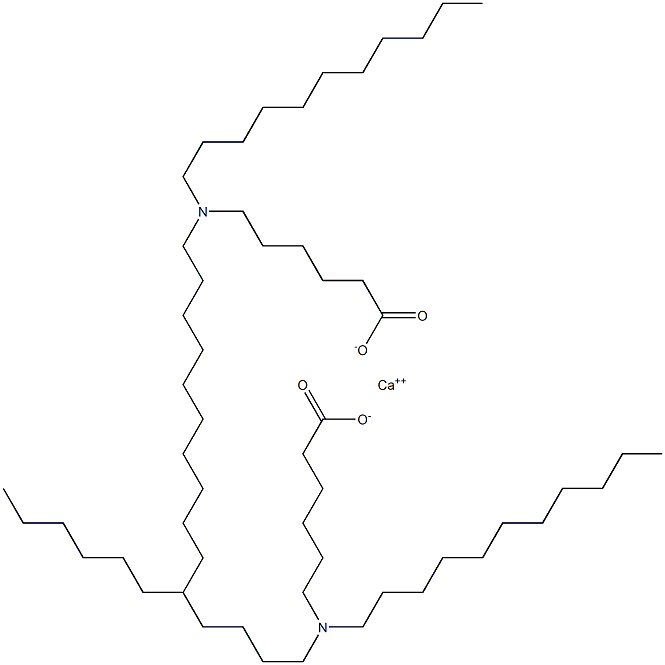 Bis[6-(diundecylamino)hexanoic acid]calcium salt Struktur