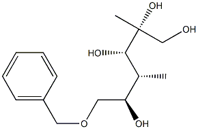 (2R,3S,4R,5R)-6-Benzyloxy-2,4-dimethylhexane-1,2,3,5-tetrol Struktur