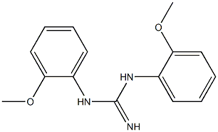 1,3-Bis(2-methoxyphenyl)guanidine Struktur