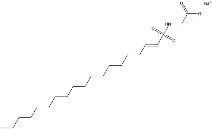 N-(1-Octadecenylsulfonyl)glycine sodium salt Struktur