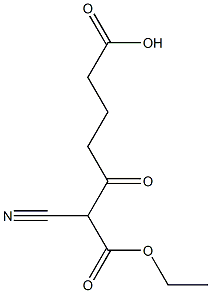 2-Cyano-3-oxoheptanedioic acid 1-ethyl ester Struktur