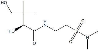 [S,(-)]-N-[2-(Dimethylsulfamoyl)ethyl]-2,4-dihydroxy-3,3-dimethylbutyramide Struktur