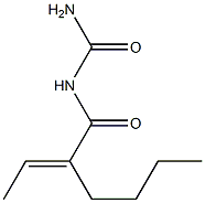 (2-Ethylidenehexanoyl)urea Struktur