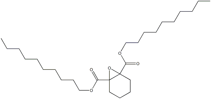 7-Oxabicyclo[4.1.0]heptane-1,6-dicarboxylic acid didecyl ester Struktur