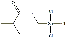 1-(Trichlorostannyl)-4-methylpentan-3-one Struktur