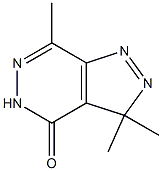 3,3,7-Trimethyl-3H-pyrazolo[3,4-d]pyridazin-4(5H)-one Struktur