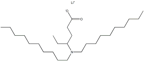 4-(Didecylamino)hexanoic acid lithium salt Struktur