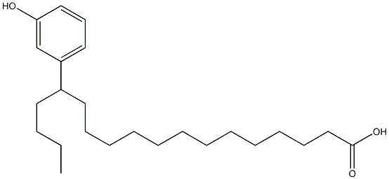 14-(3-Hydroxyphenyl)stearic acid Struktur