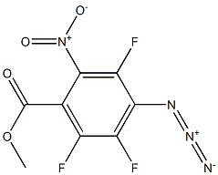 4-Azido-2-nitro-3,5,6-trifluorobenzoic acid methyl ester Struktur