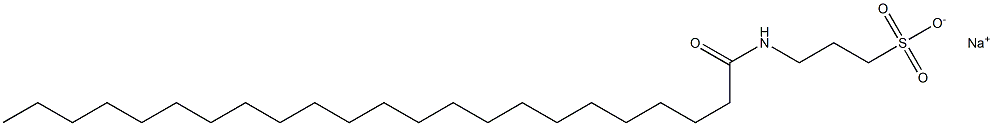 3-[(1-Oxotricosyl)amino]-1-propanesulfonic acid sodium salt Struktur