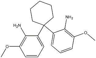 1,1-Bis(2-amino-3-methoxyphenyl)cyclohexane Struktur