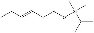 6-[(1-Methylethyl)dimethylsilyloxy]-3-hexene Struktur