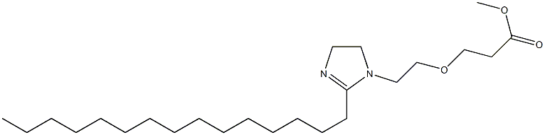 2-Pentadecyl-1-[2-(2-methoxycarbonylethoxy)ethyl]-2-imidazoline Struktur