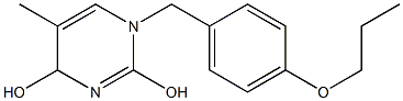 1,4-Dihydro-5-methyl-1-(4-propoxybenzyl)pyrimidine-2,4-diol Struktur