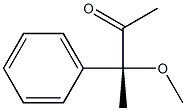 [R,(-)]-3-Methoxy-3-phenyl-2-butanone Struktur