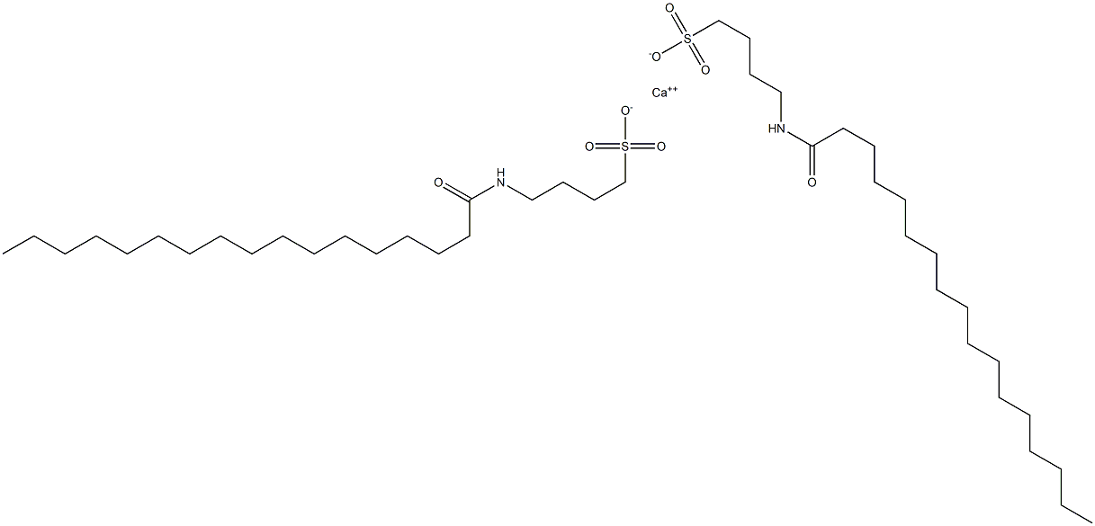 Bis(4-heptadecanoylamino-1-butanesulfonic acid)calcium salt Struktur