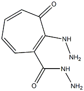 1-Hydrazino-7-oxo-1,3,5-cycloheptatriene-2-carbohydrazide Struktur