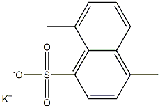 4,8-Dimethyl-1-naphthalenesulfonic acid potassium salt Struktur