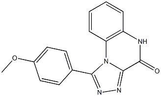 1-(4-Methoxyphenyl)[1,2,4]triazolo[4,3-a]quinoxalin-4(5H)-one Struktur