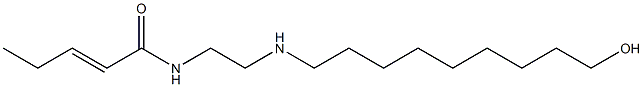 N-[2-[(9-Hydroxynonyl)amino]ethyl]-2-pentenamide Struktur