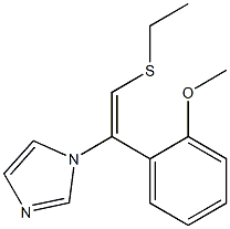 1-[(E)-2-Ethylthio-1-[2-(methoxy)phenyl]ethenyl]-1H-imidazole Struktur