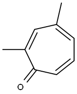 2,4-Dimethyl-2,4,6-cycloheptatrien-1-one Struktur