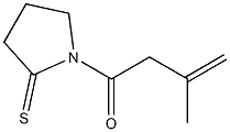 1-(3-Methyl-3-butenoyl)pyrrolidine-2-thione Struktur