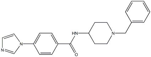 4-(1H-Imidazol-1-yl)-N-(1-benzyl-4-piperidinyl)benzamide Struktur