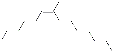 (6Z)-7-Methyl-6-tetradecene Struktur