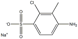 4-Amino-2-chloro-3-methylbenzenesulfonic acid sodium salt Struktur