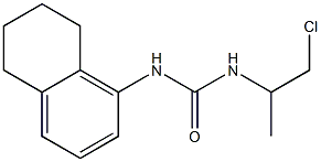 1-(2-Chloro-1-methylethyl)-3-(5,6,7,8-tetrahydronaphthalen-1-yl)urea Struktur