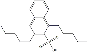 1,3-Dipentyl-2-naphthalenesulfonic acid Struktur