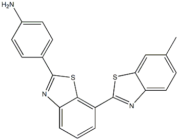 2-[2-(4-Aminophenyl)benzothiazol-7-yl]-6-methylbenzothiazole Struktur