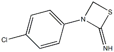 3-(4-Chlorophenyl)-1,3-thiazetidin-2-imine Struktur