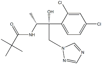 N-[(1R,2R)-2-(2,4-Dichlorophenyl)-2-hydroxy-1-methyl-3-(1H-1,2,4-triazol-1-yl)propyl]2,2-dimethylpropanamide Struktur