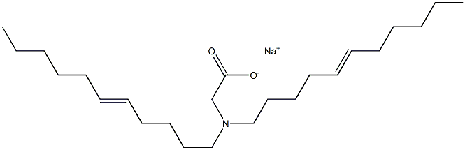 N,N-Di(5-undecenyl)aminoacetic acid sodium salt Struktur