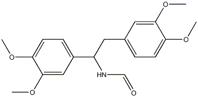 N-[1,2-Bis(3,4-dimethoxyphenyl)ethyl]formamide Struktur