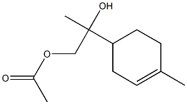 Acetic acid 8-hydroxy-p-menth-1-en-9-yl ester Struktur