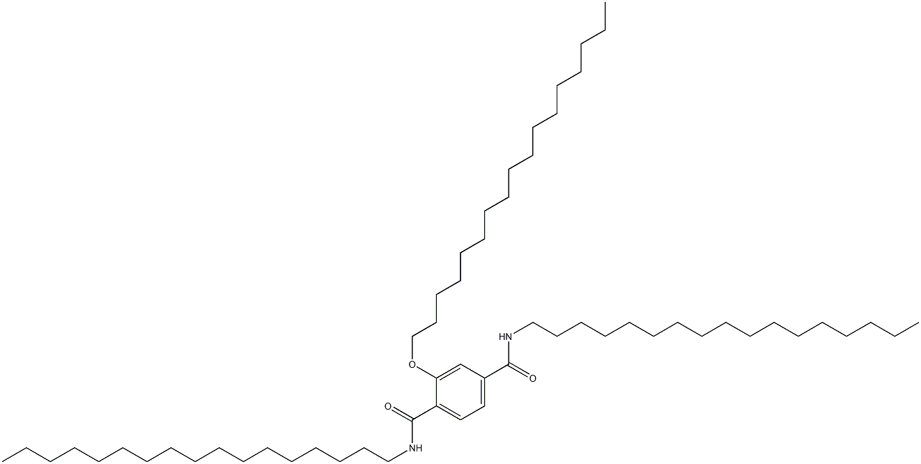 2-(Heptadecyloxy)-N,N'-diheptadecylterephthalamide Struktur