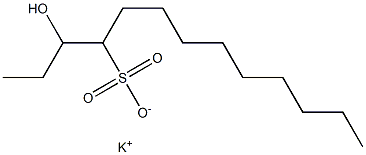 3-Hydroxytridecane-4-sulfonic acid potassium salt Struktur